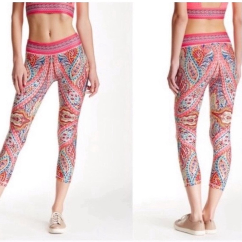 Nanette Lepore Carousel Paisley Cropped Leggings